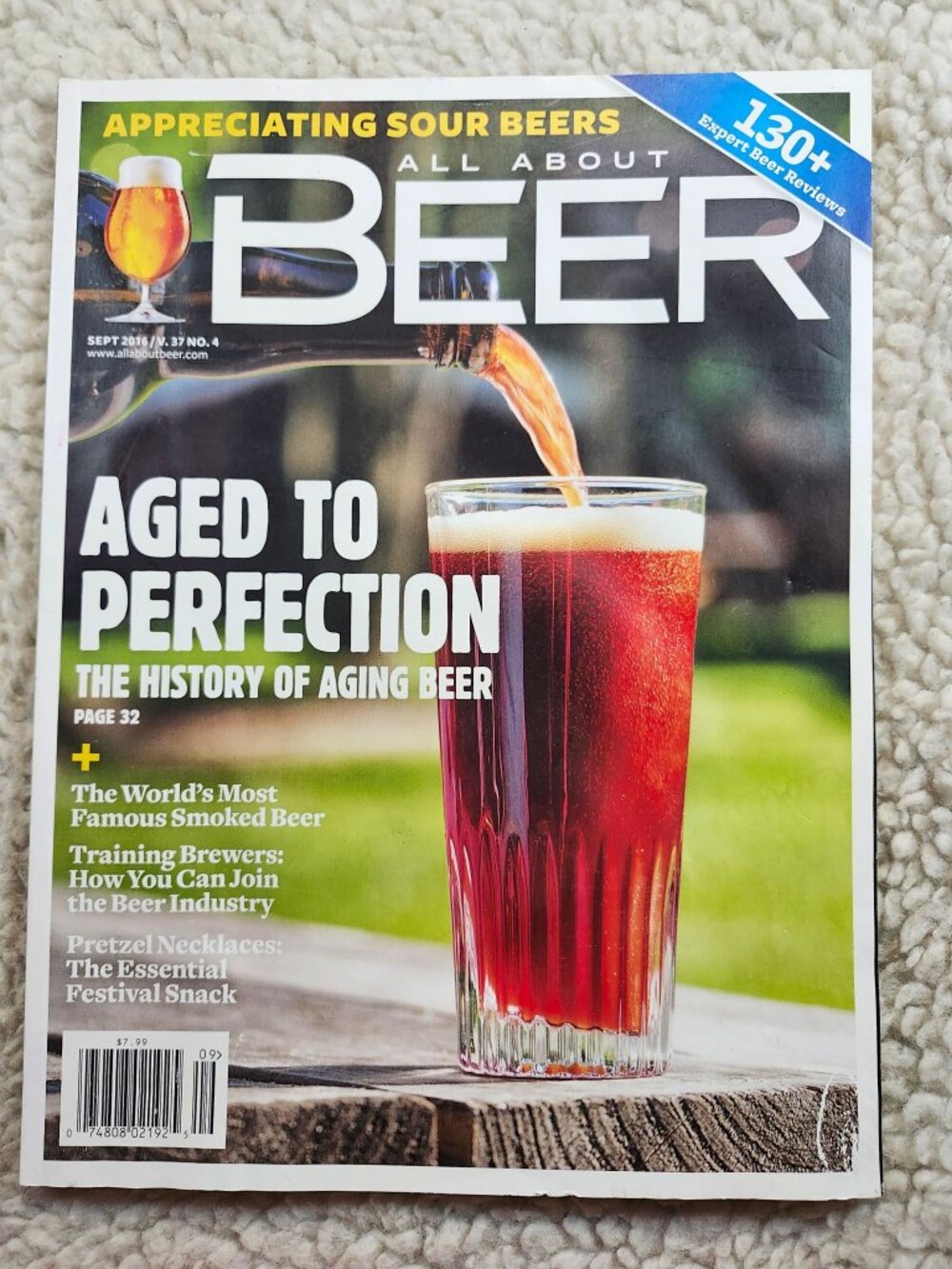 All About Beer Magazine Sept 2016 Vol 37 No.4 Aged to Perfection Beer Reviews